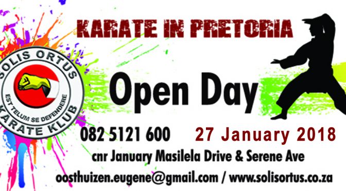 KARATE OPEN DAY IN PRETORIA